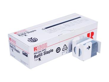 Genuine Staple Cartridge Box Typ: K, S for Ricoh Aficio: 1022 / 1027 / 1032 / MP 2500 / MP 6002 / MP 7502 / MP 9002 / MP C2004 / MP C2500 / MP C2504 / MP C2800 / MP C3000 / MP C3002 / MP C3003 / MP C3004 / MP C3300 / MP C3500 / MP C3502 / MP C3503 / MP C3