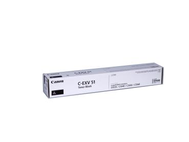 Original Toner Typ: C-EXV51 Schwarz ( Black ) für Canon imageRUNNER: iR C5535 / iR C5540 / iR C5550 / iR C5560