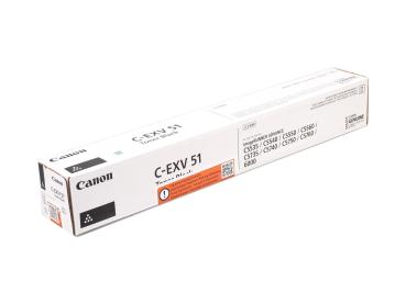 Genuine Toner Typ: C-EXV51K black for Canon imageRUNNER: iR C5535 / iR C5540 / iR C5550 / iR C5560