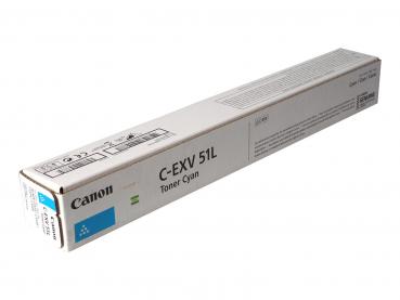 Original Toner Typ: C-EXV51LC Cyan für Canon imageRUNNER: iR C5535 / iR C5540 / iR C5550 / iR C5560