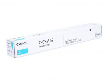 Genuine Toner Typ: C-EXV52 cyan for Canon imageRUNNER: iR C7565 / iR C7580