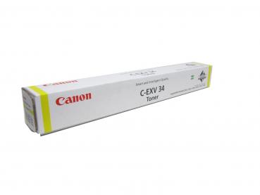 Original Toner Typ: C-EXV34 Yellow für Canon imageRUNNER: iR C2020 / iR C2025 / iR C2030 / iR C2220 / iR C2225 / iR C2230