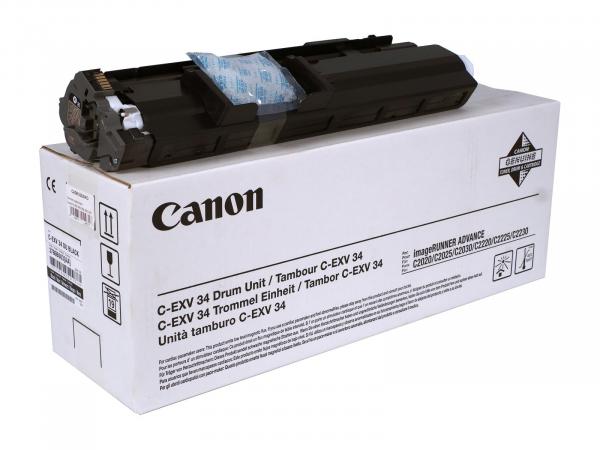 Genuine Drum Unit Typ: C-EXV34 black for Canon imageRUNNER: iR C2020 / iR C2030 / iR C2220 / iR C2225 / iR C2230