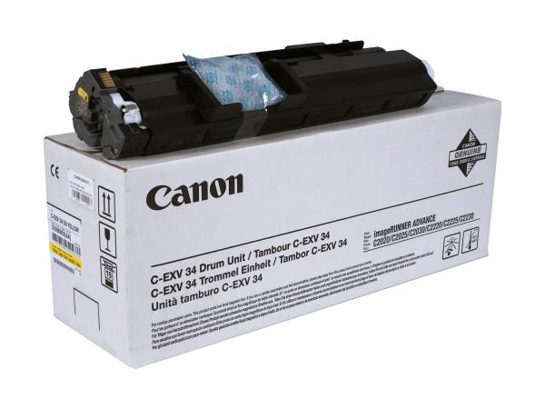 Original Trommeleinheit Typ: C-EXV34 Yellow für Canon imageRUNNER: iR C2020 / iR C2030 / iR C2220 / iR C2225 / iR C2230