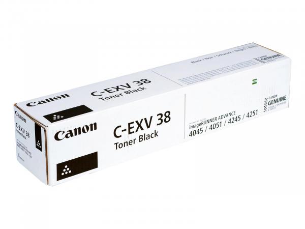 Original Toner Typ: C-EXV38 Schwarz ( Black ) für Canon imageRUNNER: iR 4045 / iR 4051 / iR 4251