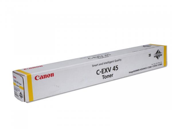 Genuine Toner Typ: C-EXV45 yellow for Canon imageRUNNER: iR C7200 / iR C7260 / iR C7270 / iR C7280