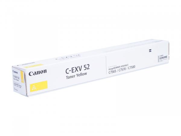 Genuine Toner Typ: C-EXV52 yellow for Canon imageRUNNER: iR C7565 / iR C7580