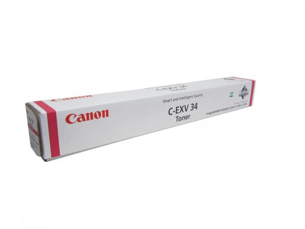 Original Toner Typ: C-EXV34 Magenta für Canon imageRUNNER: iR C2020 / iR C2025 / iR C2030 / iR C2220 / iR C2225 / iR C2230