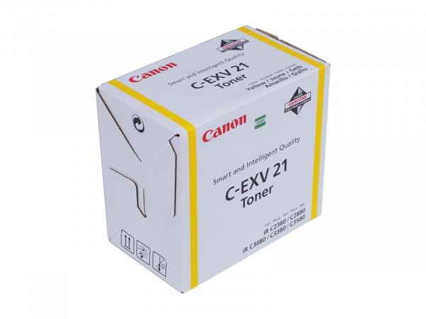 Original Toner Typ: C-EXV21 Yellow für Canon imageRUNNER: iR C2380 / iR C2880 / iR C3080 / iR C3380 / iR C3580
