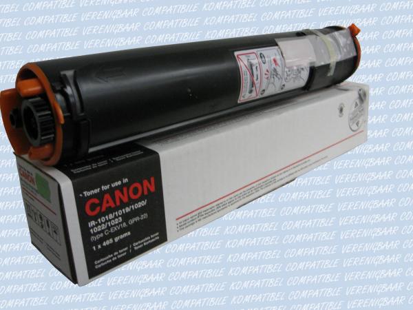 Kompatibler Toner Typ: C-EXV18 Schwarz ( Black ) für Canon imageRUNNER: iR 1018 / iR 1019 / iR 1020 / iR 1022 / iR 1023 / iR 1024