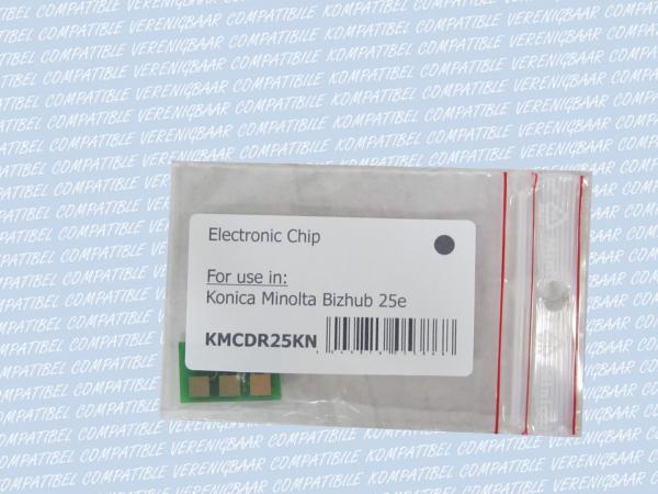 Kompatibler Reset Chip für Trommeleinheit Typ: KMCDR25KN Schwarz ( Black ) für Develop ineo 25e