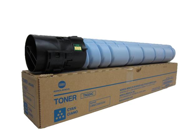 Original Toner Typ: TN-324C Cyan für Konica-Minolta C258 / C308 / C368