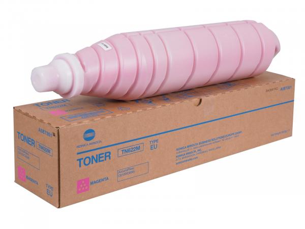 Original Toner Typ: TN-622M Magenta für Konica-Minolta bizhub PRESS C6085 / bizhub PRESS C6100