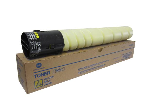 Original Toner Typ: TN-512Y Yellow für Konica-Minolta C454 / C454e / C554 / C554e